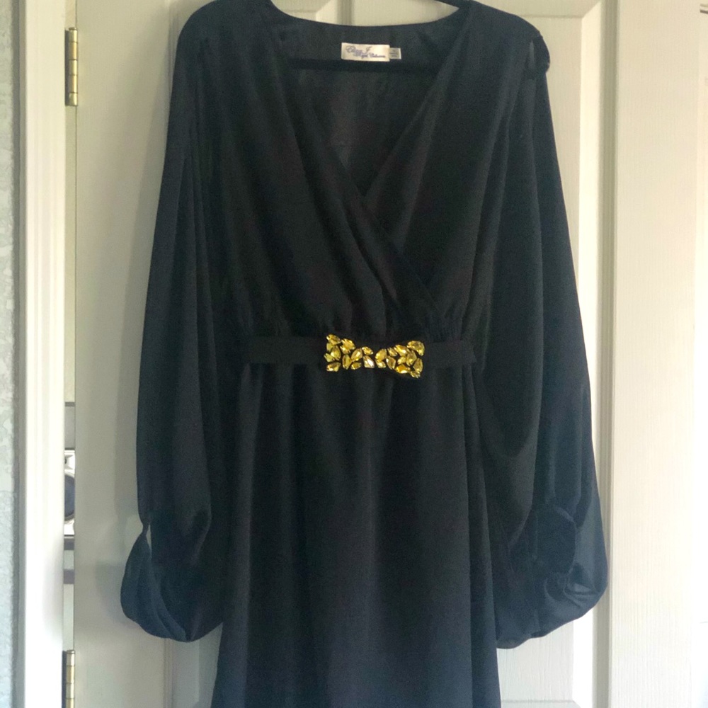 Black mini dress